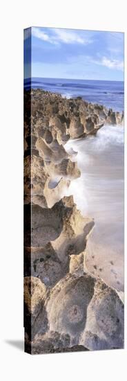 Eroded shoreline, Sea of Cortez, El Cardonal, Baja California Sur, Mexico-Panoramic Images-Stretched Canvas