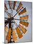 Erongo Region, Okahandja, the Fins of a Windmill Highlighted by the Setting Sun, Namibia-Mark Hannaford-Mounted Photographic Print
