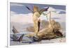 Eros and Aphrodite (Oil on Canvas)-Edouard Toudouze-Framed Giclee Print