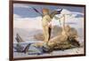 Eros and Aphrodite (Oil on Canvas)-Edouard Toudouze-Framed Giclee Print