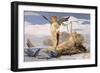 Eros and Aphrodite (Oil on Canvas)-Edouard Toudouze-Framed Giclee Print