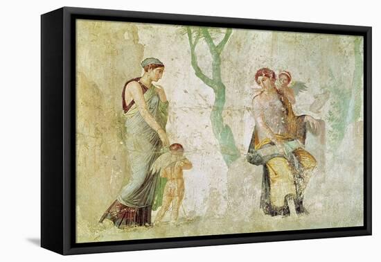 Eros Being Punished in the Presence of Aphrodite-null-Framed Stretched Canvas