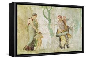 Eros Being Punished in the Presence of Aphrodite-null-Framed Stretched Canvas