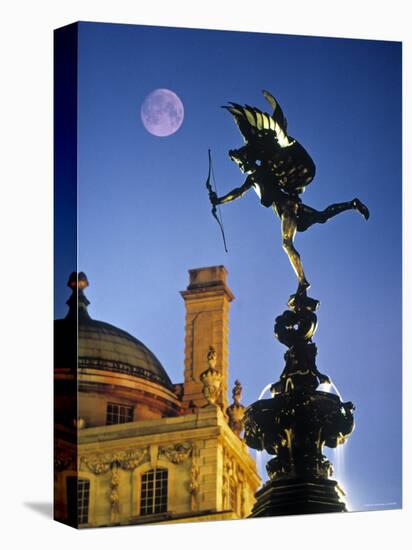 Eros statue, Piccadilly Circus, London, England-Rex Butcher-Stretched Canvas