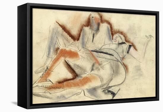 Erotic Drawing-Boris Dmitryevich Grigoriev-Framed Stretched Canvas