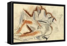 Erotic Drawing-Boris Dmitryevich Grigoriev-Framed Stretched Canvas