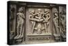 Erotic Images on Exterior of Kandariya Mahadeva Temple-null-Stretched Canvas