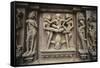 Erotic Images on Exterior of Kandariya Mahadeva Temple-null-Framed Stretched Canvas