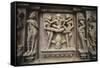 Erotic Images on Exterior of Kandariya Mahadeva Temple-null-Framed Stretched Canvas