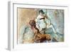 Erotic mural, Pompeii, Italy. Artist: Unknown-Unknown-Framed Giclee Print