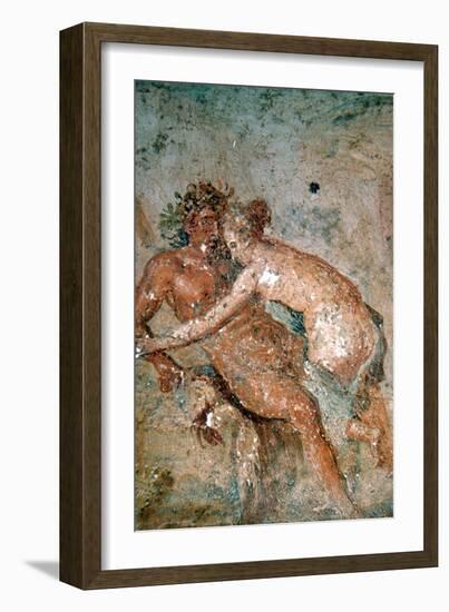 Erotic mural, Pompeii, Italy. Artist: Unknown-Unknown-Framed Giclee Print