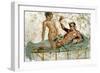 Erotic mural, Pompeii, Italy. Artist: Unknown-Unknown-Framed Giclee Print