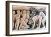 Erotic Sculpture, Khajuraho, India, C950-1050-null-Framed Giclee Print