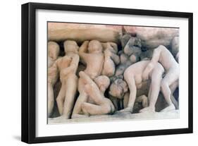 Erotic Sculpture, Khajuraho, India, C950-1050-null-Framed Giclee Print