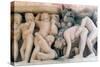 Erotic Sculpture, Khajuraho, India, C950-1050-null-Stretched Canvas