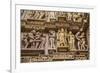 Erotic Sculptures of Khajuraho, Madhya Pradesh, India-Jagdeep Rajput-Framed Photographic Print