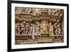 Erotic Sculptures of Khajuraho, Madhya Pradesh, India-Jagdeep Rajput-Framed Photographic Print