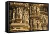 Erotic Sculptures of Khajuraho, Madhya Pradesh, India-Jagdeep Rajput-Framed Stretched Canvas