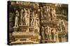 Erotic Sculptures of Khajuraho, Madhya Pradesh, India-Jagdeep Rajput-Stretched Canvas