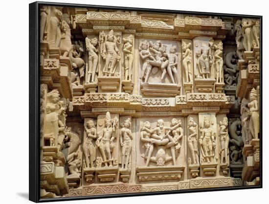 Erotic Sculptures on the West Side, Madhya Pradesh State, India-Richard Ashworth-Framed Photographic Print
