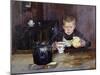 Errand boy drinking coffee, 1885-Christian Krohg-Mounted Giclee Print