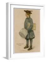 Errand Girl Carries 1905-LJ Kipper-Framed Art Print