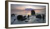 Erratic Blocks at Sunrise, National Park Jasmund, Island RŸgen, Mecklenburg-West Pomerania, Germany-Andreas Vitting-Framed Photographic Print