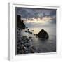 Erratic Blocks at Sunrise, National Park Jasmund, Island RŸgen, Mecklenburg-West Pomerania, Germany-Andreas Vitting-Framed Photographic Print