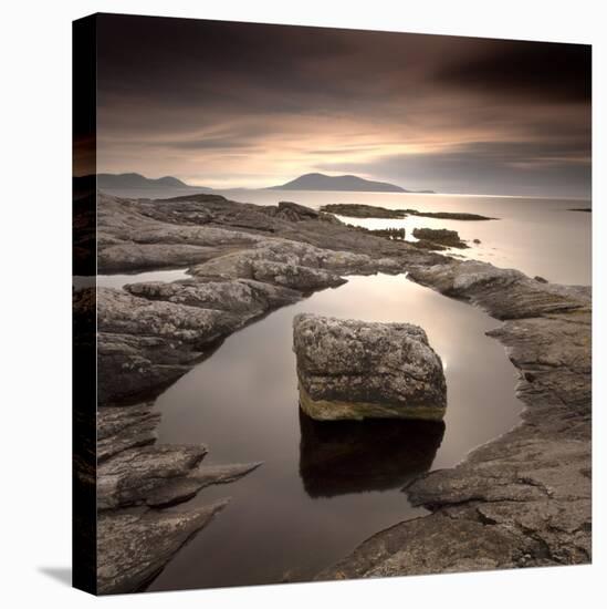 Erratic in Tidal Pool on Isle of Taransay, South Harris, Outer Hebrides, Scotland, UK-Lee Frost-Stretched Canvas