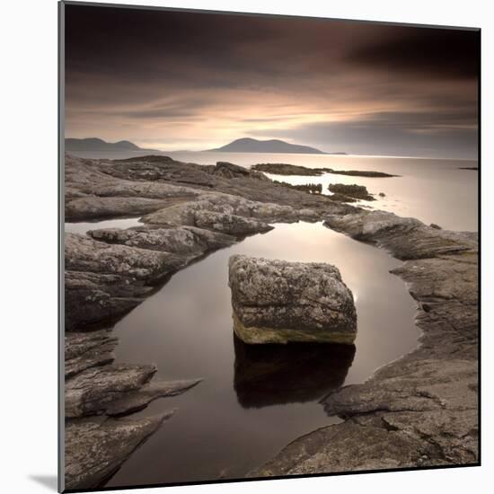 Erratic in Tidal Pool on Isle of Taransay, South Harris, Outer Hebrides, Scotland, UK-Lee Frost-Mounted Photographic Print