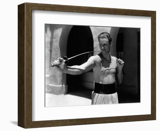 Errol Flynn, 1935-null-Framed Photographic Print