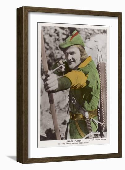 Errol Flynn as Robin Hood-null-Framed Photographic Print