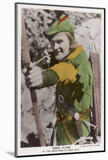 Errol Flynn as Robin Hood-null-Mounted Photographic Print