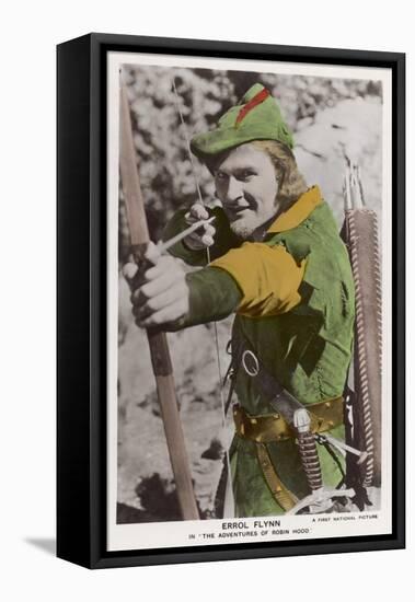 Errol Flynn as Robin Hood-null-Framed Stretched Canvas