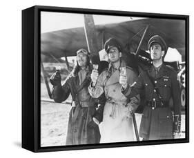 Errol Flynn, David Niven, Basil Rathbone-null-Framed Stretched Canvas