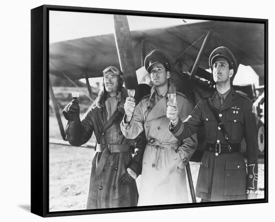 Errol Flynn, David Niven, Basil Rathbone-null-Framed Stretched Canvas