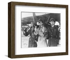 Errol Flynn, David Niven, Basil Rathbone-null-Framed Photo