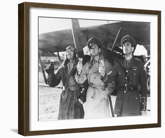 Errol Flynn, David Niven, Basil Rathbone-null-Framed Photo