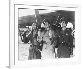 Errol Flynn, David Niven, Basil Rathbone-null-Framed Photo