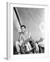 Errol Flynn Relaxing on His Yacht, October 20, 1937-null-Framed Photo