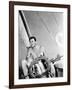 Errol Flynn Relaxing on His Yacht, October 20, 1937-null-Framed Photo