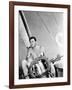 Errol Flynn Relaxing on His Yacht, October 20, 1937-null-Framed Photo