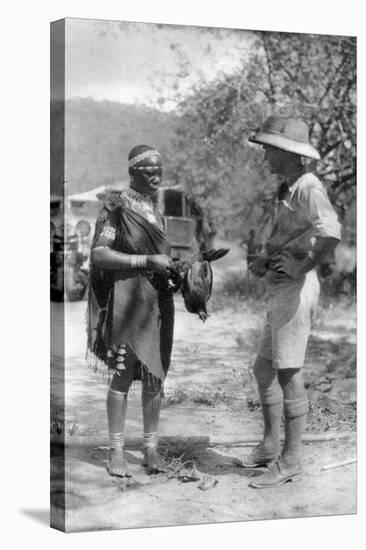 Errol Hinds Making a Deal in Chickens, Wankie to Victoria Falls, Southern Rhodesia, 1925-Thomas A Glover-Stretched Canvas