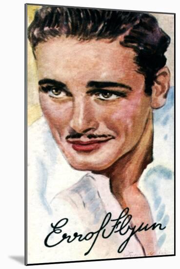 Errol Leslie Thomson Flynn, (1909-195), Australian Film Actor, 20th Century-null-Mounted Giclee Print