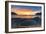 Ersfjord and Steinfjord fjords lit by midnight sun from rock formation at Tungeneset viewpoint-Roberto Moiola-Framed Photographic Print