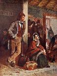 Irish Emigrants Waiting for Their Train-Erskine Nicol-Photographic Print