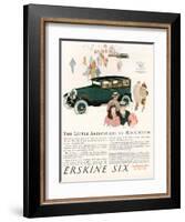 Erskine Six, Magazine Advertisement, USA, 1927-null-Framed Giclee Print