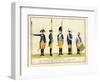 Erstes Regiment Garde, C.1784-J. H. Carl-Framed Giclee Print