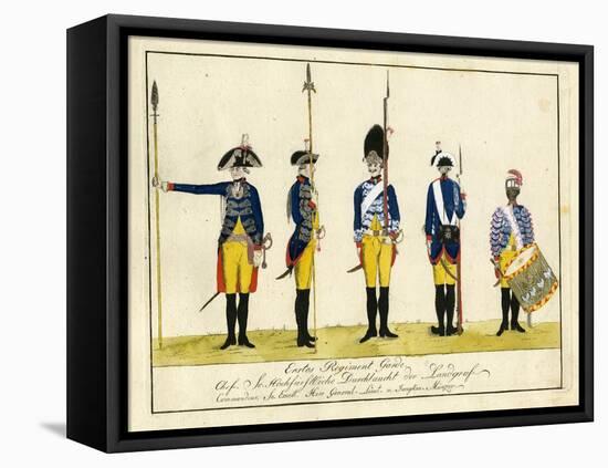 Erstes Regiment Garde, C.1784-J. H. Carl-Framed Stretched Canvas