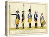 Erstes Regiment Garde, C.1784-J. H. Carl-Stretched Canvas